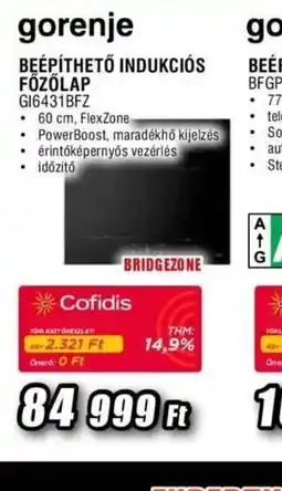Expert GORENJE INDUKCIS FŐZŐLAP ajánlat