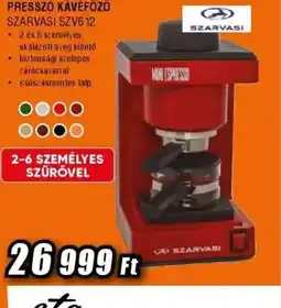 Expert SZARVASI SZVB 12 KÁVÉFŐZŐ ajánlat