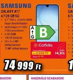 Expert SAMSUNG GALAXY A17 5G ajánlat