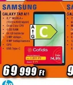 Expert SAMSUNG GALAXY TAB A11 ajánlat