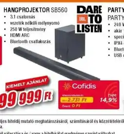Expert HANGPROJEKTOR SB560 ajánlat