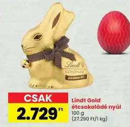 Spar Lindt Gold étcsokoládé nyúl ajánlat