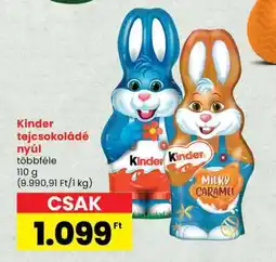 Spar KINDER TEJCSOKOLÁDÉ NYÚL ajánlat