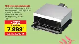 Interspar TOO retro szendvicssütő ajánlat