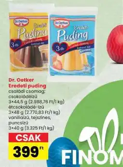 Spar Dr. Oetker Eredeti Puding ajánlat