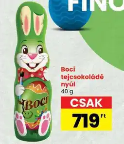 Spar BOCI Tejcsokoládé nyúl ajánlat
