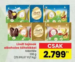 Spar Lindt tojások alkoholos töltelékkel ajánlat
