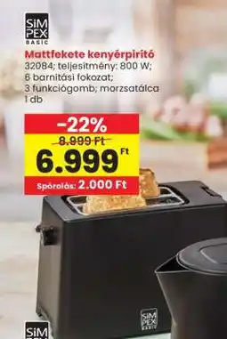 Interspar Mattfekete kenyérpirító ajánlat