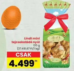Spar Lindt mini tejcsokoládé nyúl ajánlat
