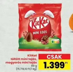 Spar KitKat töltött mini tojás, mogyorós mini tojás ajánlat