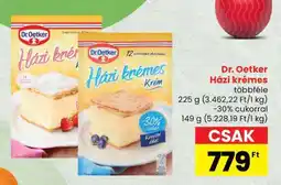 Spar Dr. Oetker Házi krémes ajánlat
