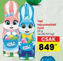 Spar TIBI TEJCSOKOLÁDÉ NYÚL ajánlat
