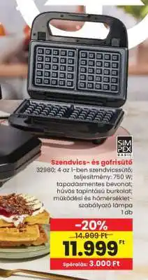 Interspar Szendvics- és gofrisütő ajánlat