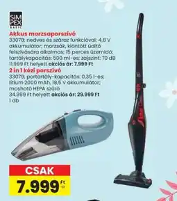 Interspar Akkus morzsaporszívó ajánlat