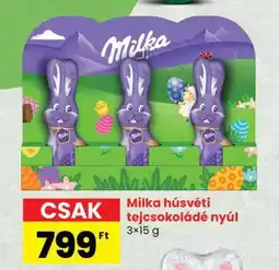 Spar Milka húsvéti tejcsokoládé nyúl ajánlat