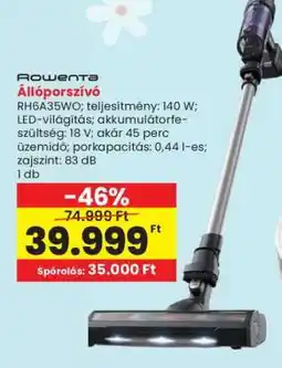 Interspar Rowenta Állóporszívó ajánlat