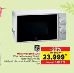 Interspar Mikrohullámú sütő ajánlat