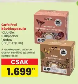Interspar CAFE FREI Kávékapszula ajánlat