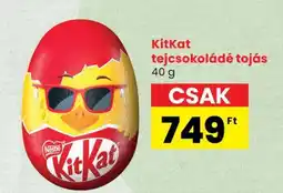 Spar KITKAT TEJCSOKOLÁDÉ TOJÁS ajánlat