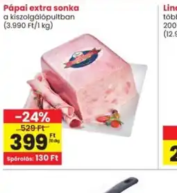 Interspar Pápai extra sonka ajánlat