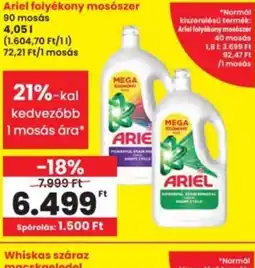 Interspar Ariel folyékony mosszer ajánlat