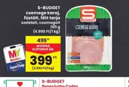 Interspar S-BUDGET csemege karaj ajánlat