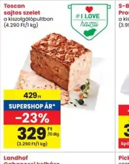 Interspar Toscan sajtos szelet ajánlat