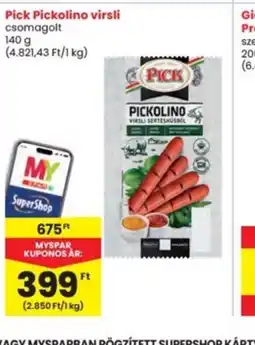 Interspar PICK Pickolino virsli ajánlat