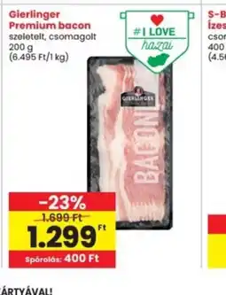 Interspar Gierlinger Premium bacon ajánlat