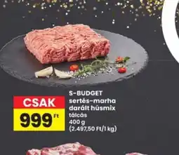 Interspar S-BUDGET sertés-marha darált ajánlat