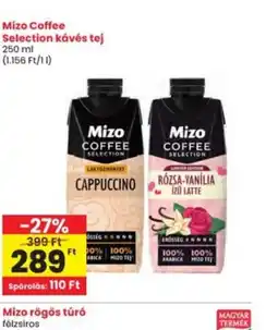 Interspar Mizo Coffee Selection kávés tej ajánlat