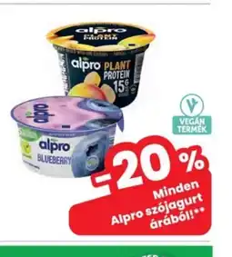 Interspar Alpro szjajoghurt ajánlat