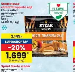 Interspar Steak House rántott sajt ajánlat