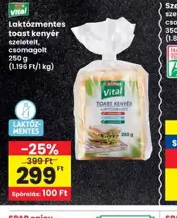 Interspar Vital Laktzmentes toast kenyér ajánlat