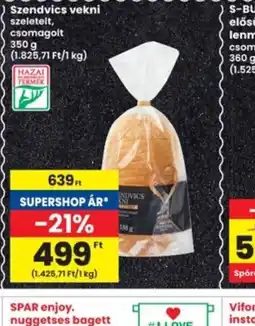 Interspar Szendvics vekni ajánlat
