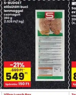 Interspar S-BUDGET elősütött buci ajánlat