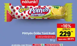 Interspar Pöttyös riás Túr Rudi ajánlat