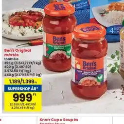 Interspar Ben's Original mártás ajánlat