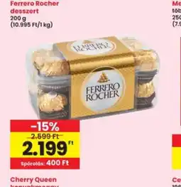Interspar Ferrero Rocher desszert ajánlat