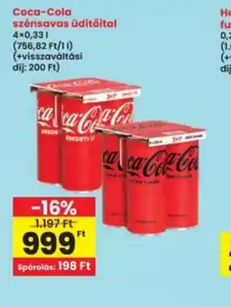 Interspar Coca-Cola szénsavas üdítőital ajánlat