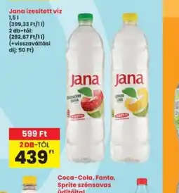 Interspar Jana ízesített víz ajánlat