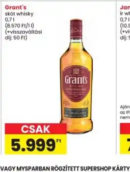 Interspar Grant's skt whisky ajánlat