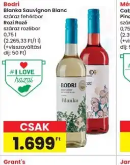 Interspar Bodri Blanka Sauvignon Blanc ajánlat