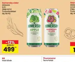 Interspar Somersby cider dobozos ajánlat