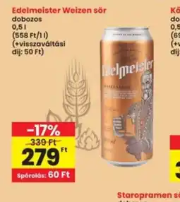 Interspar Edelmeister Weizen sör ajánlat