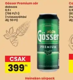 Interspar Gösser Premium sör ajánlat