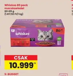 Interspar Whiskas macskaeledel ajánlat
