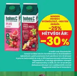 Interspar HOHES C GYÜMÖLCSLÉ/NEKTÁR ajánlat