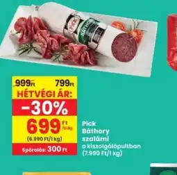 Interspar Pick Báthory szalámi ajánlat