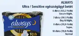 Goods Market ALWAYS Ultra/Sensitive betét ajánlat